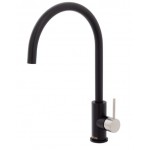 Kaya Sink Mixer, Matte Black With Brushed Nickel Handle Kaya Sink Mixer, Matte Black With Brushed Nickel Handle